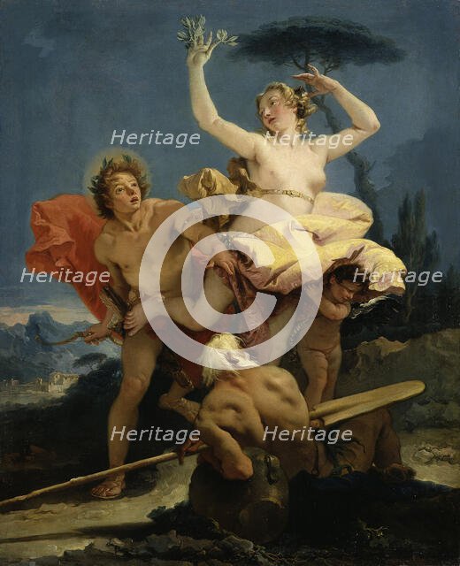 Apollo and Daphne, 1743-1745 . Creator: Tiepolo, Giambattista (1696-1770).
