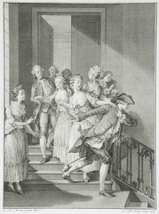 Le honte et le remords vengent l'amour outragé, 1776. Creator: Nicolas de Launay.