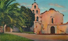 'Mission San Diego De Alcala. Founded 1769, California', c1941. Artist: Unknown.