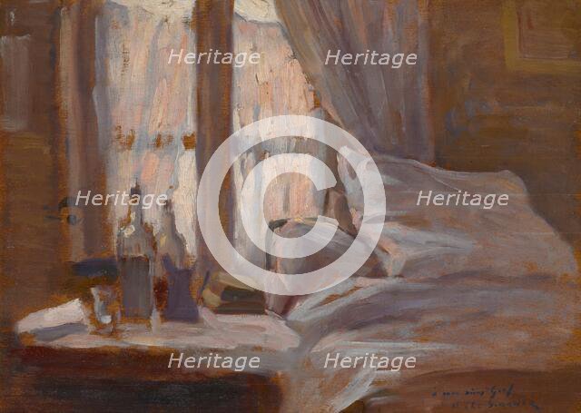 The Bedroom (La Chambre à Coucher), about 1890. Creator: Henri Eugene Le Sidaner.