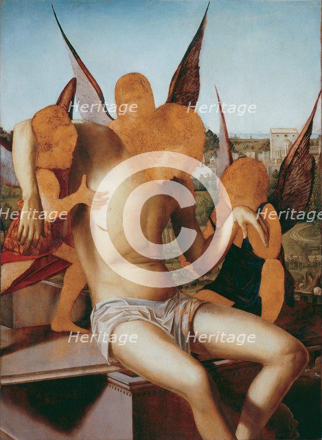 Dead Christ Supported by Three Angels, ca 1475.