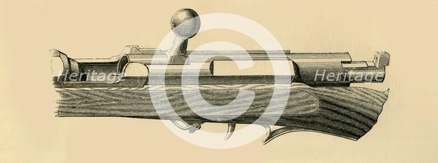 'Prussian Needle-Gun (Breech Open)', c1872. Creator: Unknown.