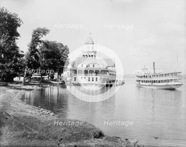 Steamer landing, Lake Chautauqua, between 1880 and 1899. Creator: Unknown.