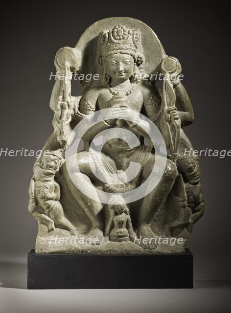 Vishnu Vanquishing the Demons Madhu and Kaitabha, c.800. Creator: Unknown.