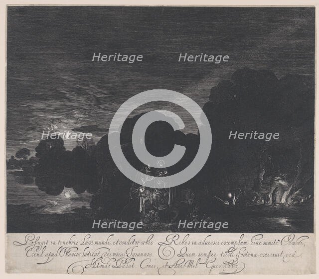 The Flight into Egypt, 1613. Creator: Hendrik Goudt.