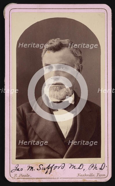 Portrait of James Merrill Safford (1822-1907), 1870s. Creator: Rodney Poole.