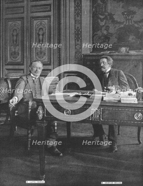 'Les deux Grands Collaborateurs; M Lloyd George et M Aristide Briand', 1916. Creator: Jean Clair-Guyot.