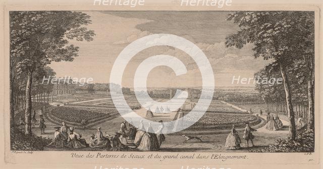 Flower Gardens of Seaux. Creator: Jacques Rigaud (French, 1681-1754).