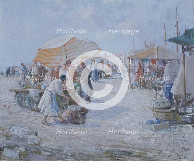 Market on the Atlantic Coast, c1890-1940. Creator: William Lee-Hankey.