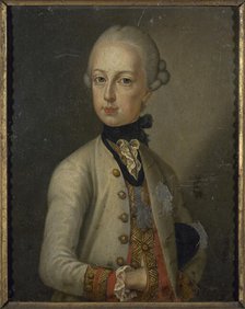 Portrait of Joseph II (1741-1790), emperor of the Holy Empire, c1755. Creator: Unknown.