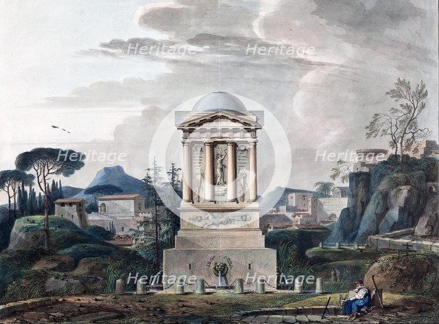 Design of the Fountain in Poltava, 1807. Artist: Thomas de Thomon, Jean François (1754-1813)