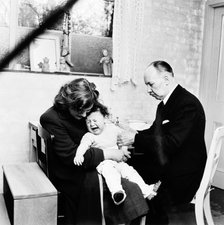 Baby being immunised, London, 1953. Artist: Henry Grant