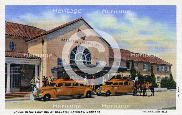 Gallatin Gateway Inn, Montana, USA, 1940. Artist: Unknown