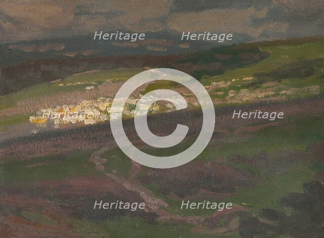Early Spring below the Tatra Mountains, 1900-1910. Creator: Ferdinand Katona.