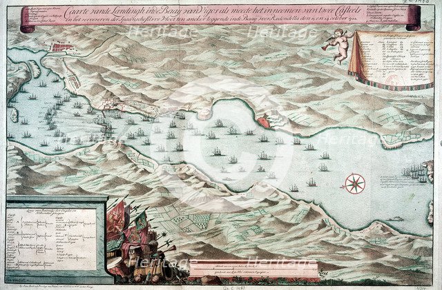 Battle of Vigo Bay, Spain, 12 October 1702. Artist: Unknown