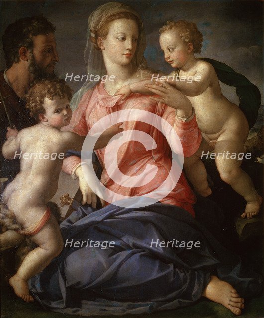 'The Holy Family with the young John the Baptist', 1540.  Artist: Agnolo Bronzino