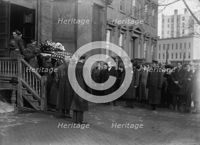 Funeral of Augustus Peabody Gardner, 1918. Creator: Harris & Ewing.