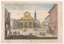 View of a square in Florence, 1700-1799. Creator: Unknown.