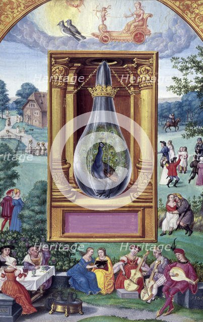 The peacock's tail, 1582. Creator: Unknown.