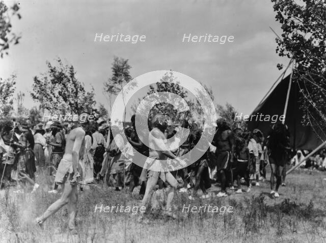 The Clowns, animal dance-Cheyenne, c1927. Creator: Edward Sheriff Curtis.