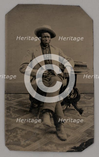 Untitled (Portrait of a Seated Man), 1880. Creator: Unknown.