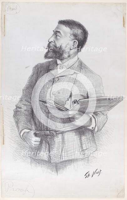Portrait of the Artist, ca. 1884., ca. 1884. Creator: Thomas Nast.