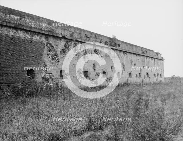 Fort Pulaski battle scars, Savannah, Ga., between 1900 and 1910. Creator: Unknown.