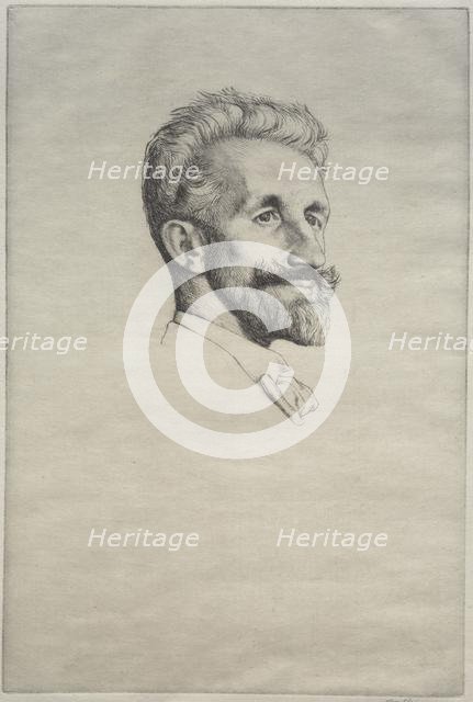 Robert Bontine Cunningham Graham, 1898. Creator: William Strang (British, 1859-1921).