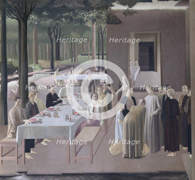 The marriage at Cana, 1923. Creator: Winifred Knights.