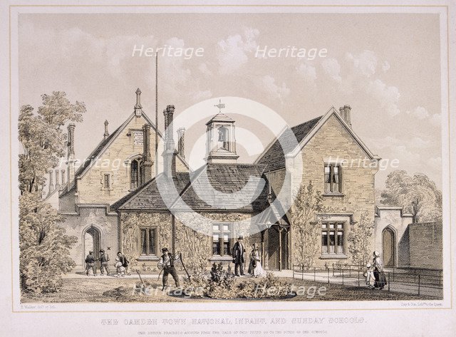 Camden Town Sunday School, London, c1870. Artist: E Walker