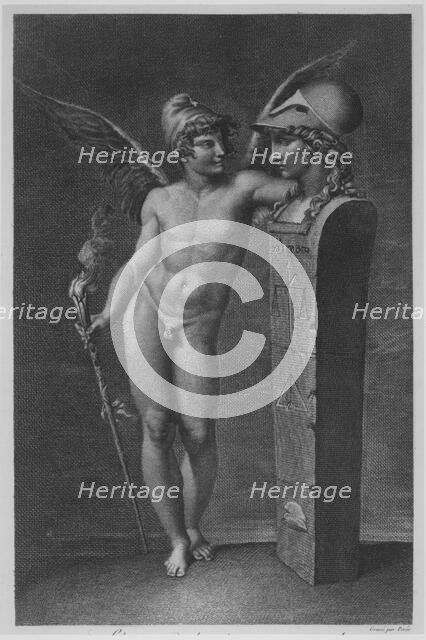 The Spirit of Liberty Establishes the Empire of Wisdom on Earth, after 1791. Creator: Jacques Louis Perée.