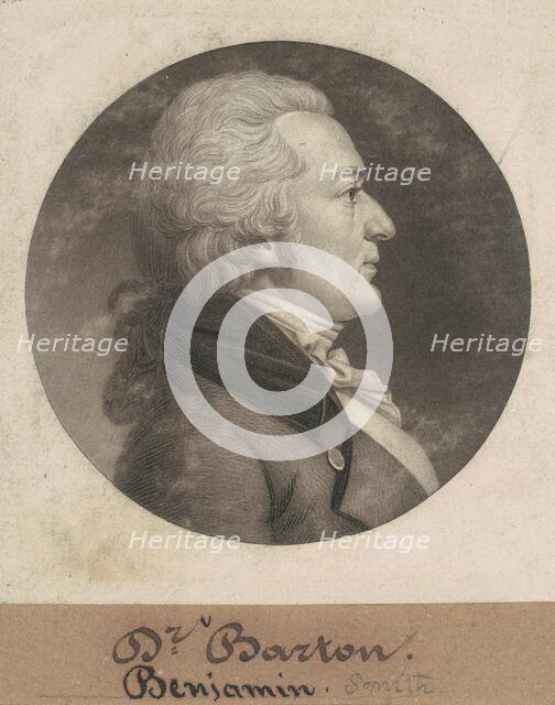 Benjamin Smith Barton, 1802. Creator: Charles Balthazar Julien Févret de Saint-Mémin.