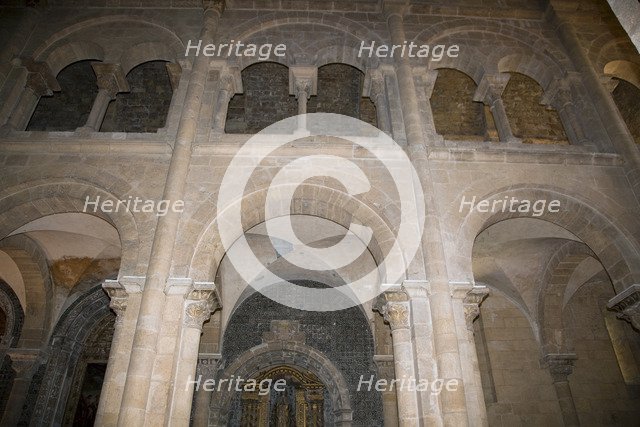 Arches, interior of the Old Cathedral of Coimbra, Portugal, 2009. Artist: Samuel Magal