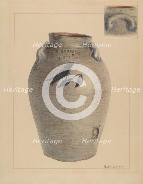 Crock, c. 1936. Creator: Nicholas Amantea.