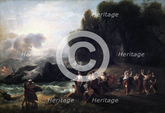 'Calypso's Reception of Telemachus and Mentor', 1801.  Artist: Benjamin West