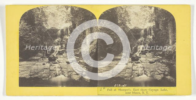 2d Fall at Shurger's, East shore Cayuga Lake, near Ithaca, N.Y., 1860/65. Creator: J. C. Burritt.