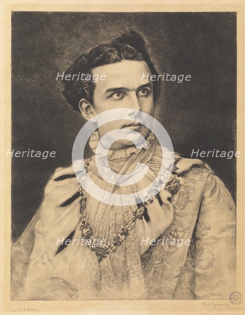 Portrait of Ludwig II of Bavaria (1845-1886).