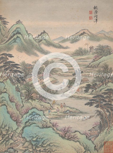 Eight landscapes, 1699. Creator: Lu Han.
