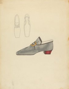 Man's Shoe, 1935/1942. Creator: Nancy Crimi.
