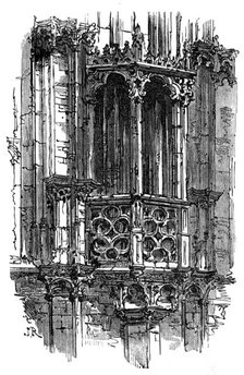 Balcony, Hotel de Ville, Ghent, 1872. Creator: Unknown.