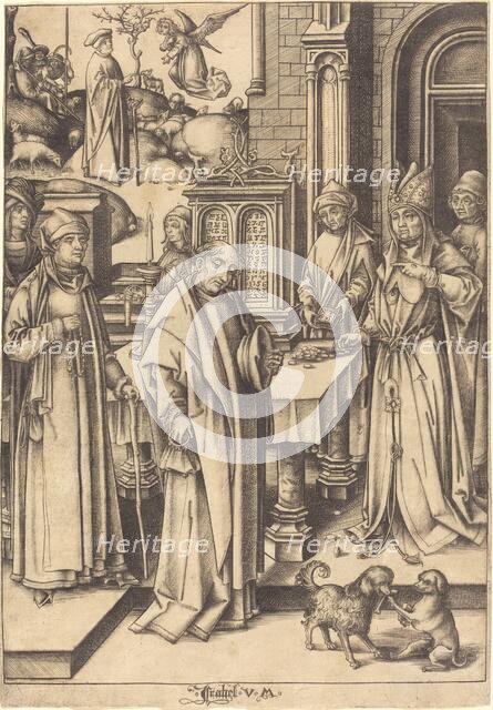 Joachim's Sacrifice, c. 1490/1500. Creator: Israhel van Meckenem.