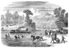 The Last Days of the Confederate Government...crossing the Pe-Dee River, North Carolina, 1865. Creator: Unknown.