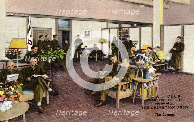 USO Club, Spartanburg, South Carolina, USA, 1943. Artist: Unknown