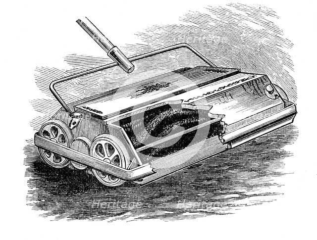 Bissell carpet sweeper, American, 1887. Artist: Unknown
