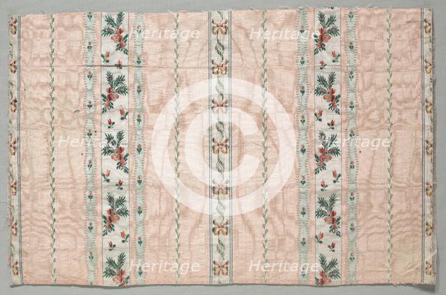 Taffeta, Brocaded, late 1700s. Creator: Unknown.