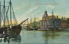 Town hall and quay, Great Yarmouth, Norfolk, c1905. Artist: Unknown.