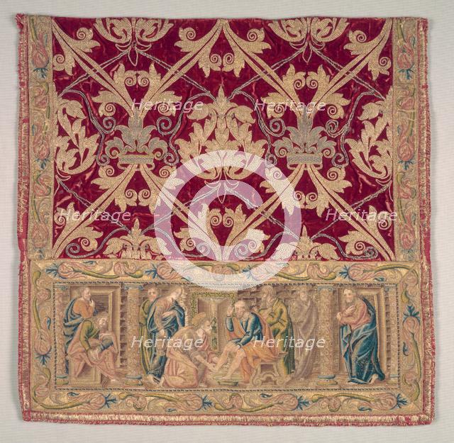 Embroidered Sleeve from a Dalmatic, 1500-1525. Creator: Unknown.