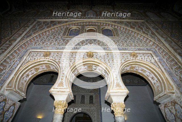Multifoil arch, the Alcazar, Seville, Andalusia, Spain, 2007. Artist: Samuel Magal
