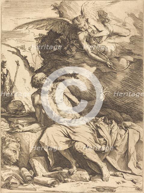 Saint Jerome Hearing the Trumpet of the Last Judgment, c. 1621. Creator: Jusepe de Ribera.