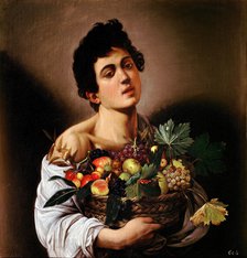 Boy with a Basket of Fruit.